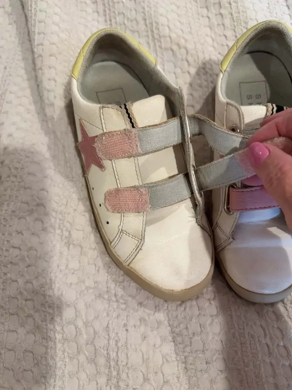 Shu Shop Sunnymini Dust Pink Star Sneakers Size 12